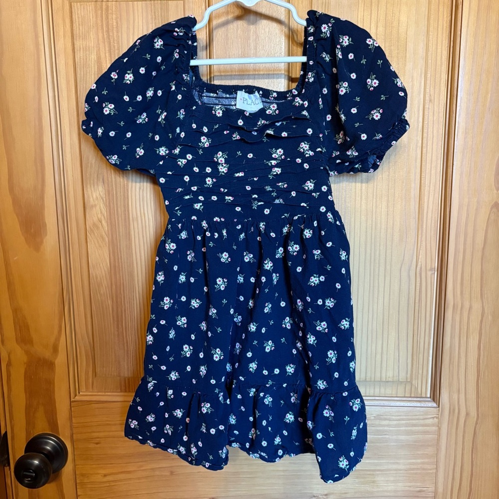 The Children's Place Dark Blue Floral Dress